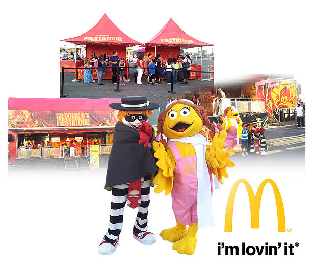 Collage of community events for McDonalds